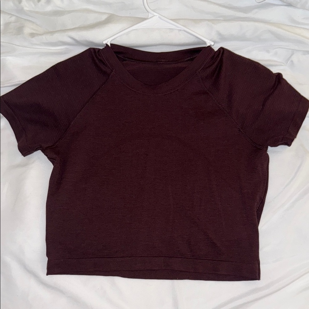 Lululemon cropped short sleeve swiftly tee Women's Top